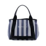 Balenciaga Canvas Striped Navy Cabas S Ladies UMFEOQKUAETNEOOD