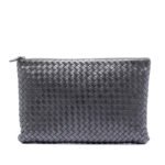 Bottega Veneta Metallic Nappa Intrecciato Clutch