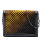 Bottega Veneta  Mini Leather and Ombre Velvet Montebello Crisscross Crossbody