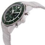 Breitling Superocean Heritage Chronograph Automatic Chronometer Green Dial Men's Watch - Image 4