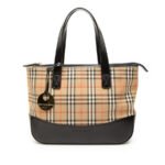 Burberry Haymarket Check Canvas Tote