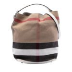 Burberry  Medium Mega Check Canvas Ashby Bucket Bag