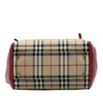 Burberry Small Haymarket Check Canvas and Leather Canterbury Tote Ladies ITTIVGRO58CAL - Image 4