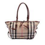 Burberry  Small House Check Canvas Bridle Salisbury Tote
