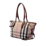 Burberry  Small House Check Canvas Bridle Salisbury Tote - Image 4