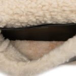 Burberry  Small Shearling Trimmed Coated Canvas Lola Crossbody - Image 4