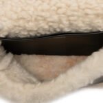 Burberry  Small Shearling Trimmed Coated Canvas Lola Crossbody - Image 3