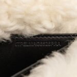 Burberry  Small Shearling Trimmed Coated Canvas Lola Crossbody - Image 5