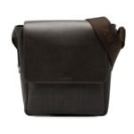 Burberry  Smoke Check Coated Canvas and Leather Crossbody