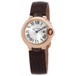 Cartier Ballon Bleu Silver Dial 18K Rose Gold Ladies Watch