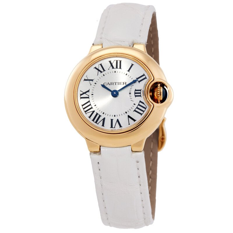 preowned-cartier-ballon-bleu-silver-dial-18kt-yellow-gold-case-ladies-watch-w6900156 Cartier Ballon Bleu Silver Dial 18kt Yellow Gold Case Ladies Watch - Image 1