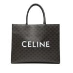 Celine  Medium Triomphe Coated Canvas Cabas Horizontal Tote