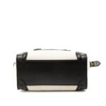 Celine  Nano Bicolor Canvas and Leather Luggage Tote - Image 5