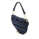 Dior  Camouflage Embroidered Canvas Saddle Bag Ladies 50-MA-0199 - Image 6