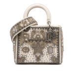 Dior  Medium Lambskin Embroidered and Beaded Lady D Lite