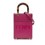 Fendi  Mini Leather Sunshine Shopper Tote