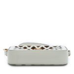 Gucci  Cutout Leather and Flora Canvas Infinity Crossbody Ladies 550132 520981 - Image 4