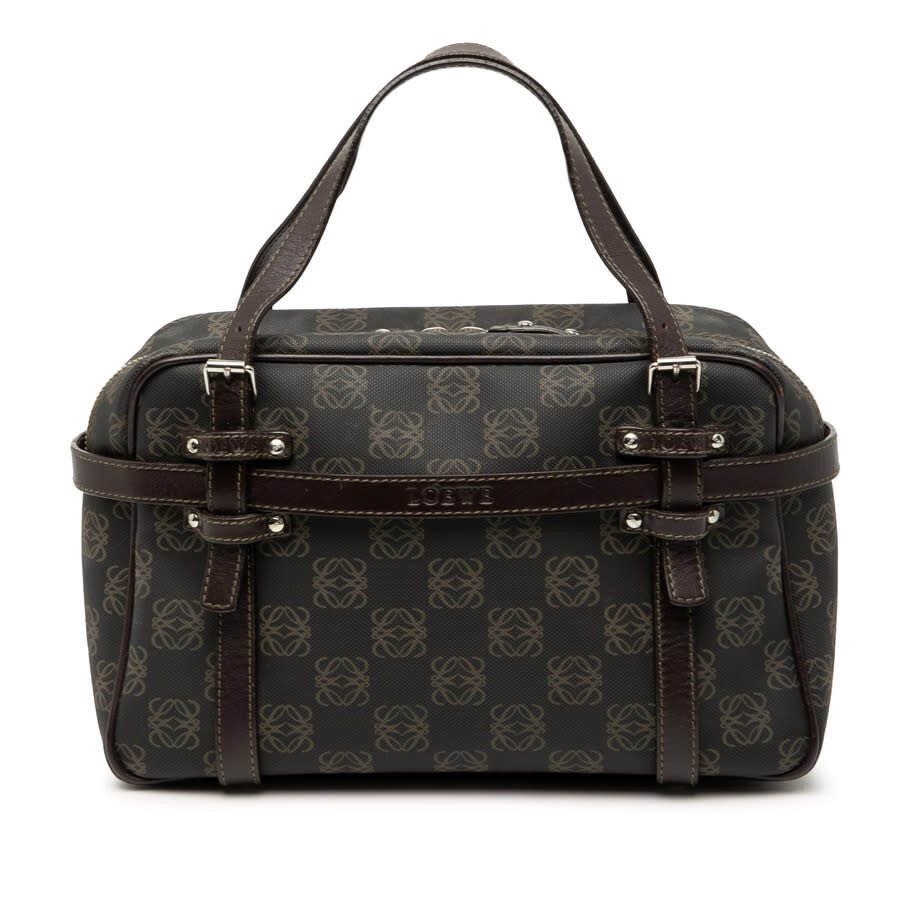 preowned-loewe-anagram-coated-canvas-handbag-290506 Loewe LOEWE Anagram Coated Canvas Handbag - Image 1