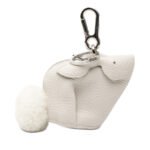Loewe  Pebbled Calfskin Bunny Bag Charm Coin Pouch
