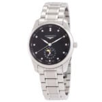 Longines Master Collection Automatic Diamond Black Dial Men's Watch
