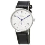 Nomos Tangente 38 Galvanized White Silver-plated Dial Men's Watch