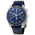 Omega Speedmaster Chronograph Automatic Chronometer Blue Dial Men's Watch