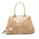 Prada  Embossed Leather Handbag