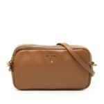 Prada  Mini Saffiano Double Zip Crossbody Ladies