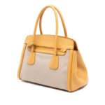 Prada  Saffiano Cuir Trimmed Canapa Satchel Ladies - Image 2