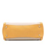 Prada  Saffiano Cuir Trimmed Canapa Satchel Ladies - Image 3