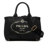 Prada  Small Canvas Canapa Logo Satchel