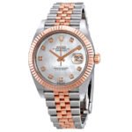 Rolex Datejust Automatic Diamond Men's Steel and 18ct Everose Gold Jubilee Watch
