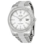 Rolex Datejust II Automatic Chronometer White Dial Men's Watch