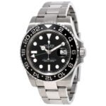 Rolex GMT Master II Black Index Dial Oyster Bracelet Steel Men's Watch