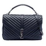 Saint Laurent  Large Chevron Sheepskin Monogram College Satchel Ladies TCT392738 0116