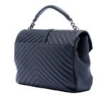Saint Laurent  Large Chevron Sheepskin Monogram College Satchel Ladies TCT392738 0116 - Image 2