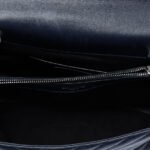 Saint Laurent  Large Chevron Sheepskin Monogram College Satchel Ladies TCT392738 0116 - Image 4