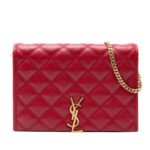 Saint Laurent Mini Quilted Lambskin Becky Chain Shoulder Bag