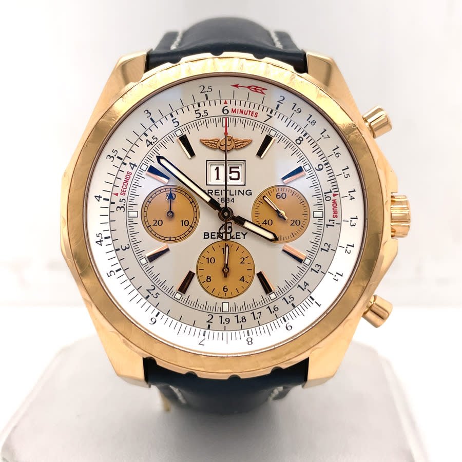 preowned-breitling-bentley-chronograph-automatic-chronometer-silver-dial-mens-watch-h44363 Breitling Bentley Chronograph Automatic Chronometer Silver Dial Men's Watch - Image 1