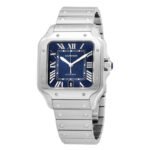 Cartier Santos Automatic Blue Dial Men's Watch