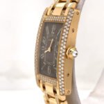 Cartier Tank Americaine Quartz Diamond Brown Dial Ladies Watch - Image 4