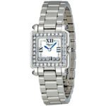 Chopard Happy Sport Square Diamond White with 5 floating Diamonds Dial Ladies Watch
