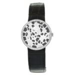Dior Christian La D De Dior Quartz Diamond Black Dial Ladies Watch