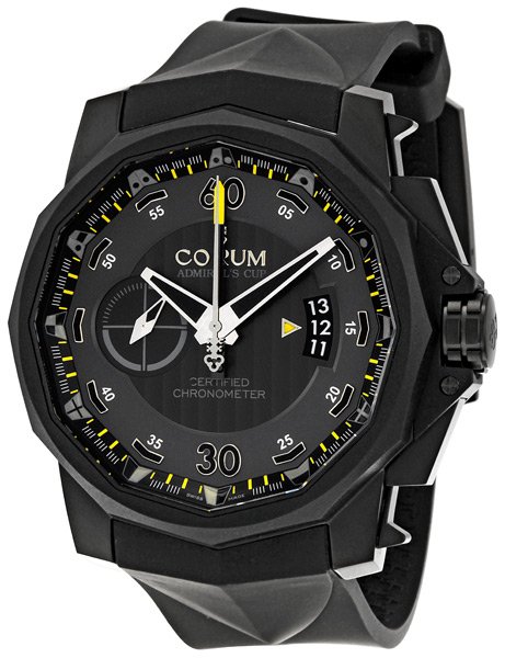 preowned-corum-admirals-cup-chronograph-grey-with-geneva-striping-dial-mens-watch-960101940371-an12-960101940371-an12 (1) Corum Admirals Cup Chronograph Grey with Geneva Striping Dial Men's Watch - Image 1