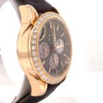 Omega De Ville Co-Axial Chronograph Automatic Diamond Brown Dial Ladies Watch - Image 6