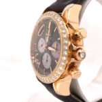 Omega De Ville Co-Axial Chronograph Automatic Diamond Brown Dial Ladies Watch - Image 5