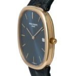 Patek Philippe Golden Ellipse Quartz Blue Dial Men's Watch - Image 7