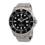 Rolex Pre-owned Oyster Perpetual Automatic Chronometer Black Dial Men's Watch