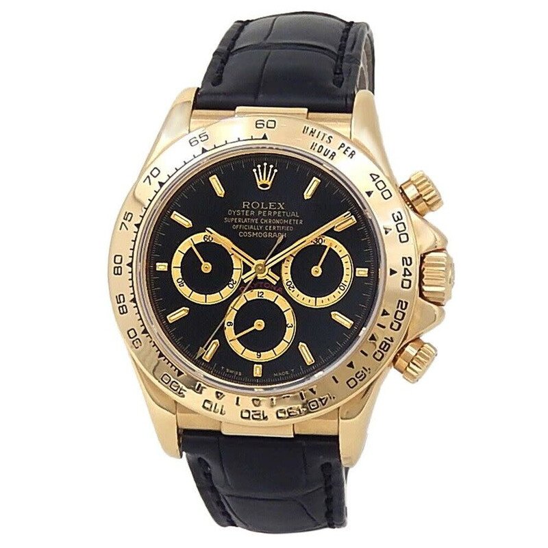 preowned-rolex-daytona-chronograph-automatic-black-dial-mens-watch-16518-bksl_1 Rolex Daytona Chronograph Automatic Black Dial Men's Watch - Image 1