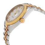 Rolex Oyster Perpetual Automatic Chronometer Diamond White Dial Men's Watch - Image 4